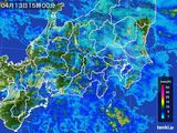 雨雲レーダー(2015年04月13日)