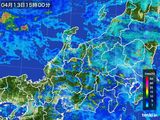 雨雲レーダー(2015年04月13日)