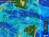 雨雲レーダー(2015年04月13日)