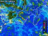 雨雲レーダー(2015年04月13日)