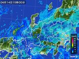 雨雲レーダー(2015年04月14日)