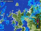 2015年04月14日の佐賀県の雨雲レーダー