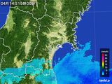 雨雲レーダー(2015年04月14日)
