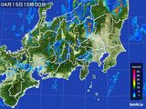 雨雲レーダー(2015年04月15日)
