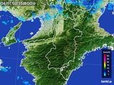 2015年04月15日の奈良県の雨雲レーダー