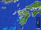 2015年04月16日の九州地方の雨雲レーダー
