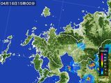2015年04月16日の佐賀県の雨雲レーダー