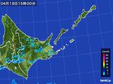 2015年04月18日の道東の雨雲レーダー