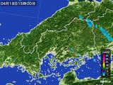 雨雲レーダー(2015年04月18日)