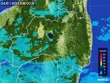 雨雲レーダー(2015年04月19日)