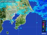 2015年04月19日の千葉県の雨雲レーダー