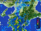 2015年04月20日の奈良県の雨雲レーダー