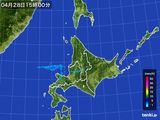 2015年04月28日の北海道地方の雨雲レーダー