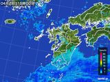 2015年04月28日の九州地方の雨雲レーダー