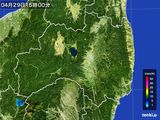 2015年04月29日の福島県の雨雲レーダー