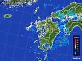 2015年04月30日の九州地方の雨雲レーダー
