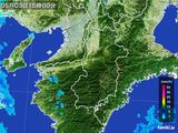 2015年05月03日の奈良県の雨雲レーダー