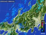 2015年05月04日の北陸地方の雨雲レーダー