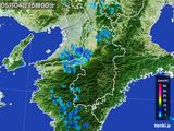 2015年05月04日の奈良県の雨雲レーダー