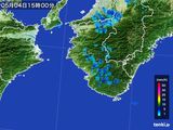 2015年05月04日の和歌山県の雨雲レーダー