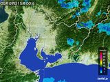 2015年05月07日の愛知県の雨雲レーダー