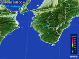 2015年05月08日の和歌山県の雨雲レーダー