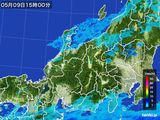 2015年05月09日の北陸地方の雨雲レーダー