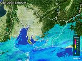 2015年05月09日の愛知県の雨雲レーダー