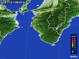 2015年05月11日の和歌山県の雨雲レーダー