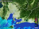 2015年05月14日の愛知県の雨雲レーダー