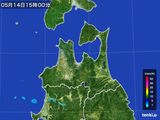 2015年05月14日の青森県の雨雲レーダー