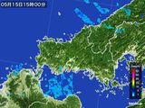 2015年05月15日の山口県の雨雲レーダー
