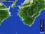 2015年05月17日の和歌山県の雨雲レーダー