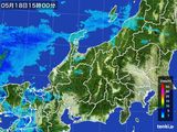 2015年05月18日の北陸地方の雨雲レーダー