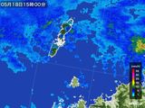 2015年05月18日の長崎県(壱岐・対馬)の雨雲レーダー