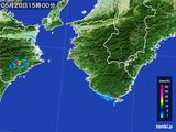 2015年05月20日の和歌山県の雨雲レーダー