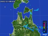 2015年05月21日の青森県の雨雲レーダー