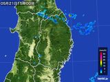 2015年05月21日の岩手県の雨雲レーダー