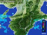 2015年05月23日の奈良県の雨雲レーダー