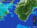 2015年05月23日の和歌山県の雨雲レーダー