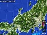 2015年05月24日の北陸地方の雨雲レーダー