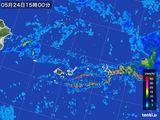 2015年05月24日の沖縄県(宮古・石垣・与那国)の雨雲レーダー