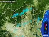 2015年05月29日の栃木県の雨雲レーダー