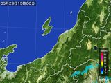 2015年05月29日の新潟県の雨雲レーダー