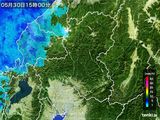 2015年05月30日の岐阜県の雨雲レーダー