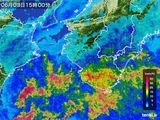 2015年06月03日の和歌山県の雨雲レーダー