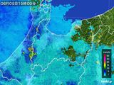 2015年06月05日の富山県の雨雲レーダー