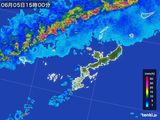 2015年06月05日の沖縄県の雨雲レーダー