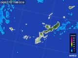 2015年06月07日の沖縄県の雨雲レーダー
