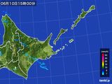 2015年06月10日の道東の雨雲レーダー